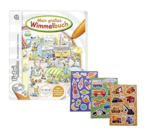 Ravensburger tiptoi Mein großes Wimmelbuch + Gratis Kinder Sticker von tiptoi