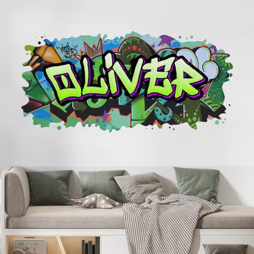 tjapalo® vz84 Graffiti Wandtattoo Graffiti Name Wandtattoo Kinderzimmer Name Bilder personalisiert Jugendzimmer Deko personalisiert Wanddeko Kinderzimmer, Formatvorlagen Name: F vz84 von tjapalo