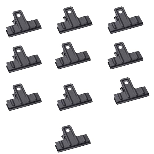 10 schwarze Binder Clips Bulldog Clips Bulldog Clips für Büro Papierkram und Kunstprojekt von tooloflife