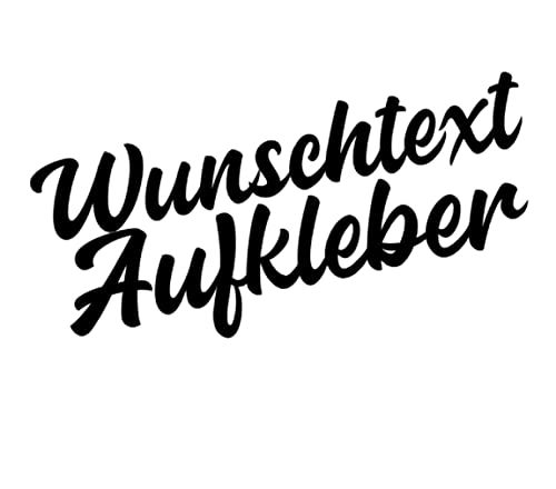 Aufkleber selbst gestalten mit Vorschau - Wunschaufkleber Buchstaben Autoaufkleber - Aufkleber Text Sticker fürs Auto und Motorrad einzeilig nach Wunsch von topdesignshop