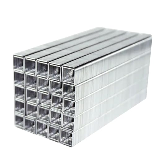 topolenashop 3000 Heftklammern, 8/4 mm, 3000 Stück, Silber, für manuelle Heftklammern, kompatibel mit Standard-Heftgeräten, 2-15 Blatt, 80 g/m², Büro- und Schulaufgaben von topolenashop