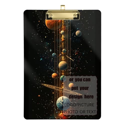 Space Planet Klemmbretter für Kinderkrankenschwestern, personalisierbar, Hartplatte für Fußball-LKW-Fahrer, Größe 22,9 x 30,5 cm Space Planet Klemmbretter für Kinderkrankenschwestern, personalisierbar, Hartplatte für Fußball-LKW-Fahrer, Größe 22,9 x 30,5 cm von tplaotee