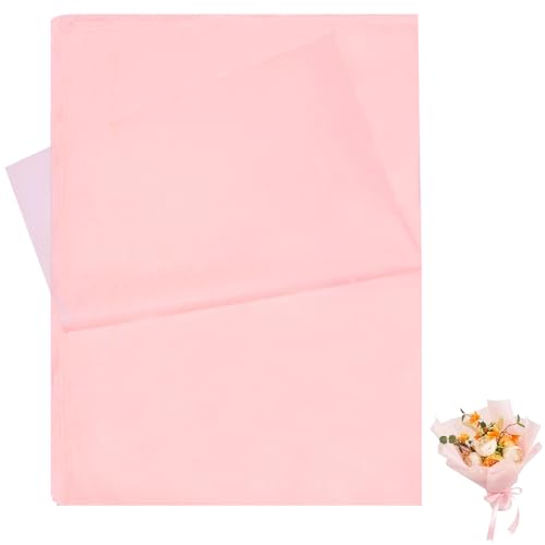 72 Blatt Seidenpapier Rosa, 50 X 70cm Seidenpapier Verpackungsmaterial, Geschenkpapier Rosa, Seidenpapier Rosa für Die Verpackung DIY Geschenkverpackung, Blumenstrauß-Verpackung, Pompon-Verpackung von trabag