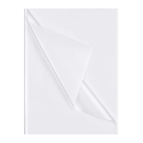 72 Blatt Seidenpapier Weiß, 50x70 cm Packseide Verpackungsmaterial Seidenpapier Geschenkpapier für Hochzeit Diy-Geschenkdekoration, Seidenpapier Zum Verpacken von trabag