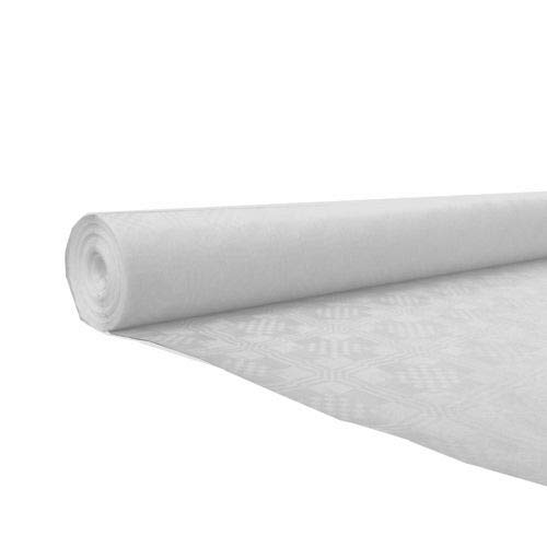 tradingbay24 Papiertischtuch mit Damastprägung 50 m x 1 m Weiss tbU95528 Tischdecke von tradingbay24