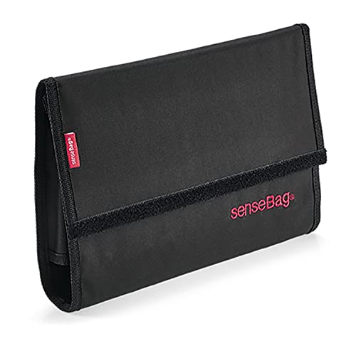 transotype senseBag Wallet, schwarze Tasche für bis zu 24 Marker, mit abgenähten Stiftfächern, aus abwaschbaren Polyestergewebe von transotype