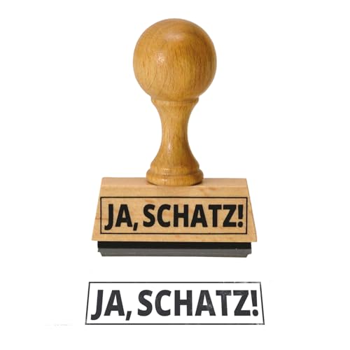 trendaffe Der Ja, Schatz! Holzstempel von trendaffe