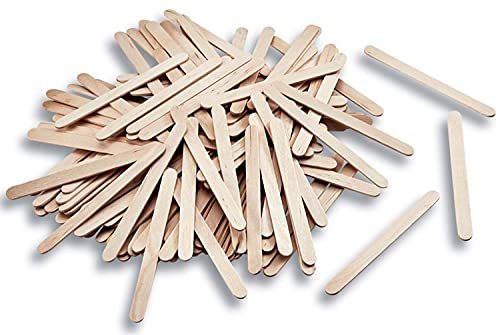 trendmarkt24 Holzstäbe natur flach 500 Stück 11,4cm x 1cm x 2mm Bastelhölzer Holzstäbchen Blumenstecker von trendmarkt24