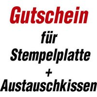 trodat Gutschein für Stempelplatte IBAN für trodat 4928 ohne Logo von trodat