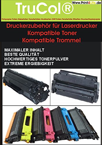 Beidseitig 125x 280g /m² Silk halbmattes Fotopapier A4 Fotokarton für Laserdrucker Kopierer | 210mm x 297mm | Professional Laser-Papier | doppelseitig hochweiß matt beschichtet + bedruckbar | von trucol