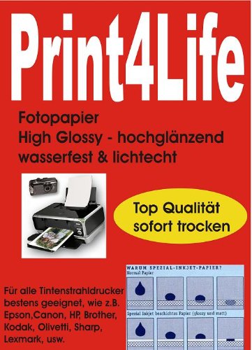 P4L – 1000 Blatt HGlossy Fotopapier DIN A4 140g/m² von trucol