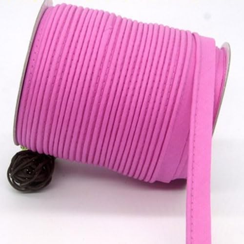 Paspelband Baumwolle zum Nähen mit kordel 2mm Breit Geflanschte Schnur (Fuchsia, 10 Metre) von tutu2