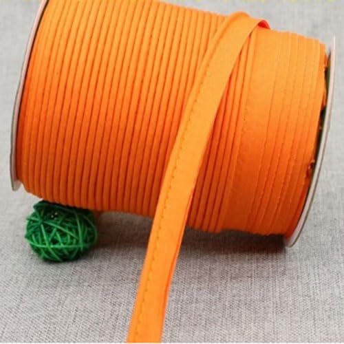 Paspelband Baumwolle zum Nähen mit kordel 2mm Breit Geflanschte Schnur (Orange, 10 Metre) von tutu2