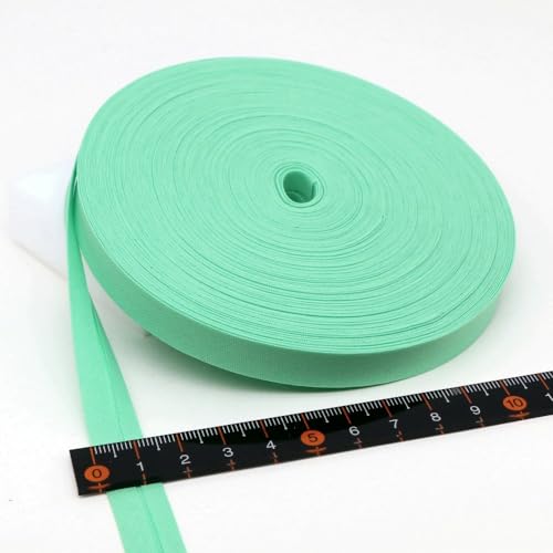 Schrägband Baumwolle 12mm Gefalzt 34 Farben zum nähen Nahtband (Mintgrün, 10 Metre) von tutu2