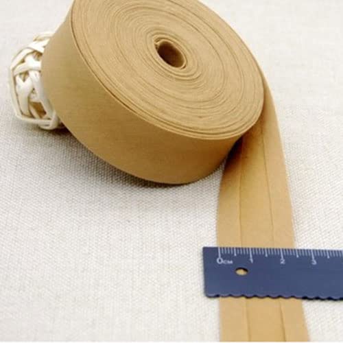Schrägband Baumwolle 25mm Gefalzt 37 Farben zum nähen Nahtband (Khaki, 10 Metre) von tutu2