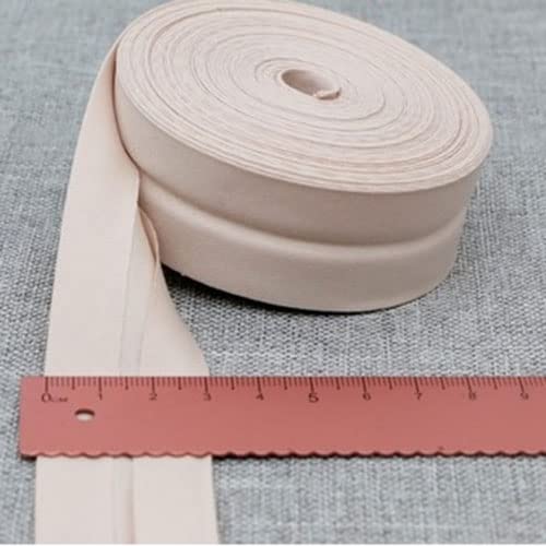 Schrägband Baumwolle 30mm Gefalzt 33 Farben zum nähen Nahtband (Beige, 10 Metre) von tutu2