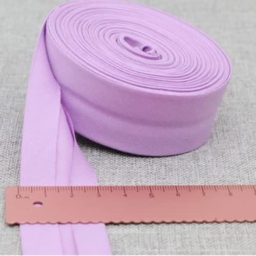 Schrägband Baumwolle 30mm Gefalzt 33 Farben zum nähen Nahtband (Lila, 5 Metre) von tutu2