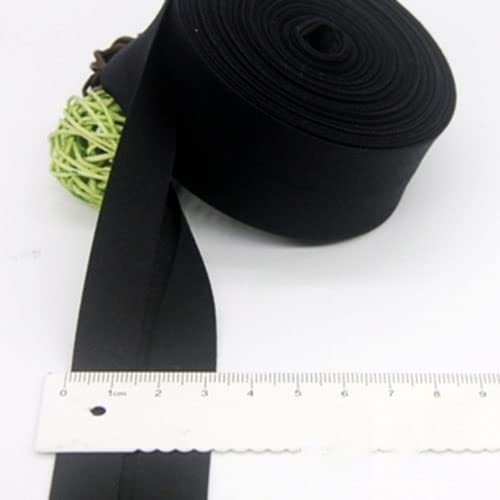 Schrägband Baumwolle 30mm Gefalzt 33 Farben zum nähen Nahtband (Schwarz, 10 Metre) von tutu2