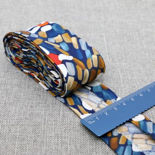 Schrägband Baumwolle 30mm Gefalzt 33 Farben zum nähen Nahtband (Hellgrau, 5 Metre) von tutu2