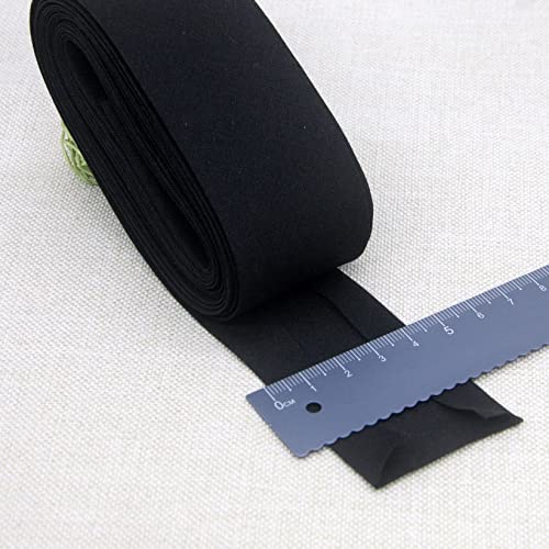 Schrägband Baumwolle 40mm Gefalzt 35 Farben zum nähen Nahtband 5 metre (Schwarz) von tutu2