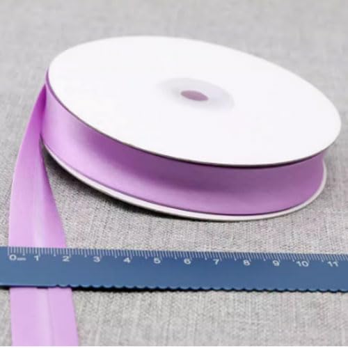 Schrägband Satin 20mm Gefalzt 39 Farben zum nähen Nahtband (Violett, 5 Metre) von tutu2