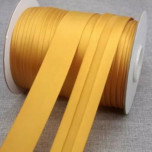 Schrägband Satin 25mm Gefalzt 31 Farben zum nähen Nahtband (Kupfer braun, 5 Metre) von tutu2