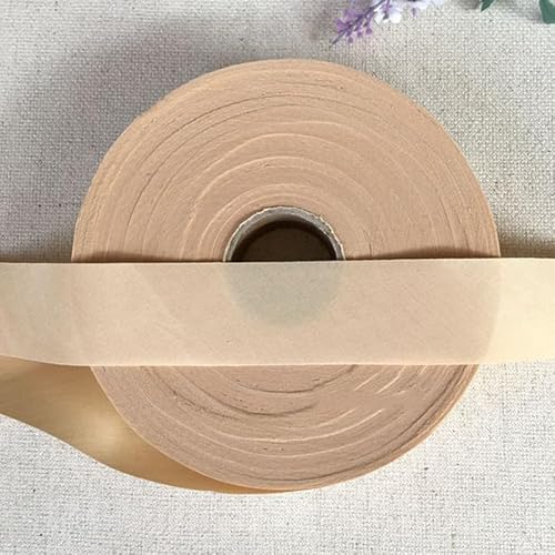 Ungefalzt Schrägband Baumwolle Polyester Gemisch 30mm zum nähen (Beige, 85 Metre) von tutu2