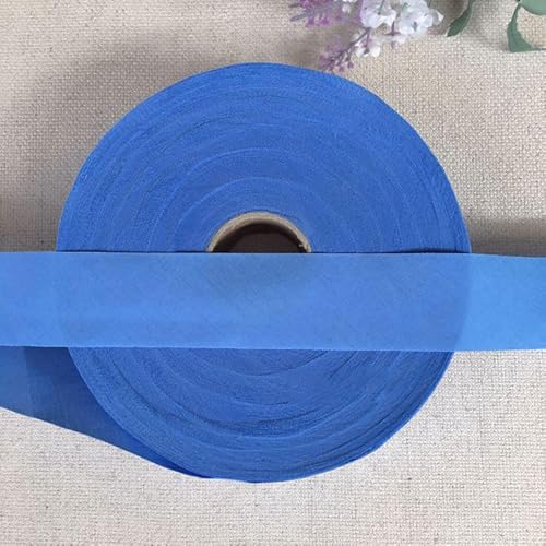 Ungefalzt Schrägband Baumwolle Polyester Gemisch 30mm zum nähen (Blau, 10 Metre) von tutu2