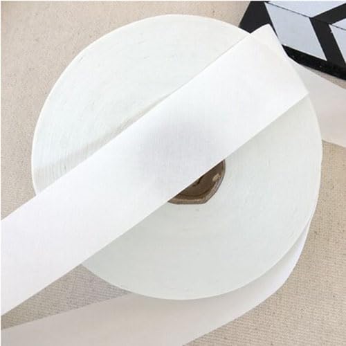 Ungefalzt Schrägband Baumwolle Polyester Gemisch 30mm zum nähen (Creme, 85 Metre) von tutu2