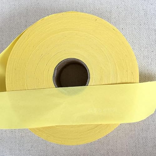 Ungefalzt Schrägband Baumwolle Polyester Gemisch 30mm zum nähen (Gelb, 85 Metre) von tutu2