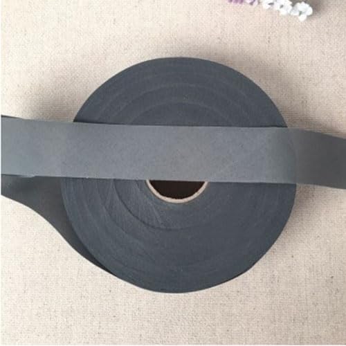 Ungefalzt Schrägband Baumwolle Polyester Gemisch 30mm zum nähen (Grau, 10 Metre) von tutu2