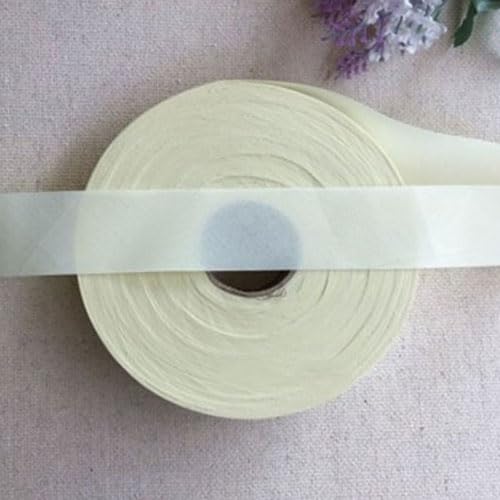 Ungefalzt Schrägband Baumwolle Polyester Gemisch 30mm zum nähen (Ivory, 10 Metre) von tutu2