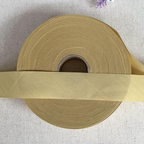 Ungefalzt Schrägband Baumwolle Polyester Gemisch 30mm zum nähen (Taupe, 85 Metre) von tutu2