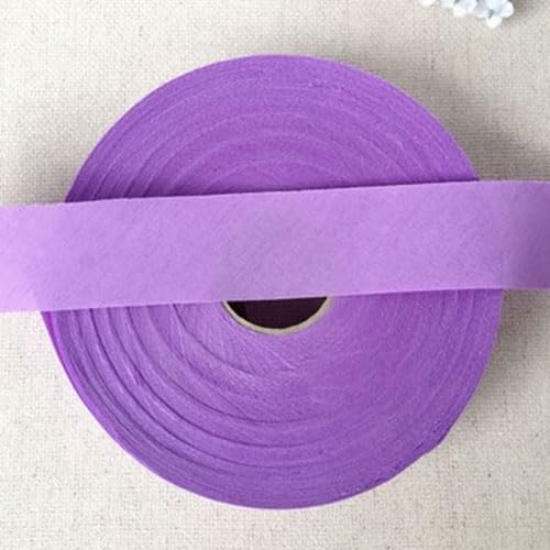 Ungefalzt Schrägband Baumwolle Polyester Gemisch 30mm zum nähen (Violett, 10 Metre) von tutu2