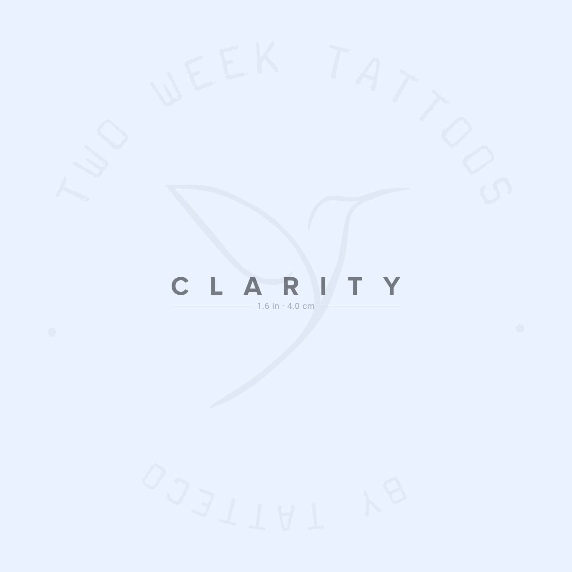 Clarity Semi-Permanent 2-Wochen Tattoo | 2Er Set von twoweektattoos