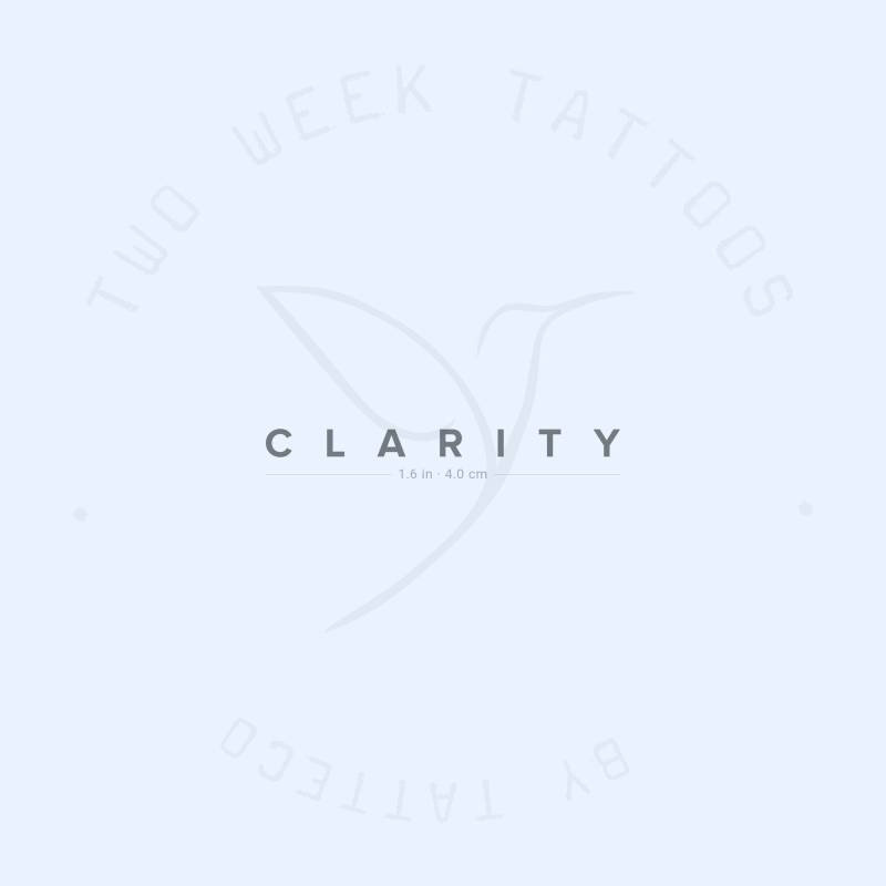 Clarity Semi-Permanent 2-Wochen Tattoo | 2Er Set von twoweektattoos