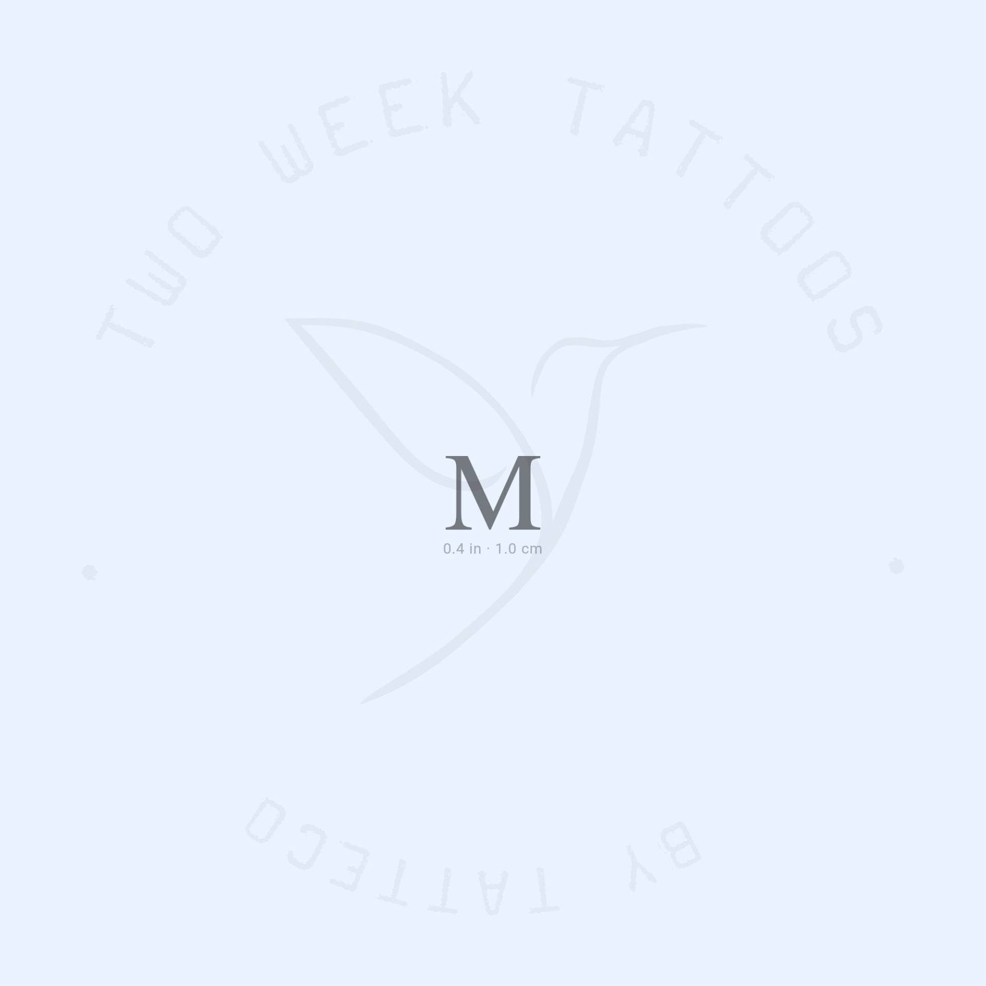 M Serif Semi-Permanent Tattoo | 2Er Set von twoweektattoos