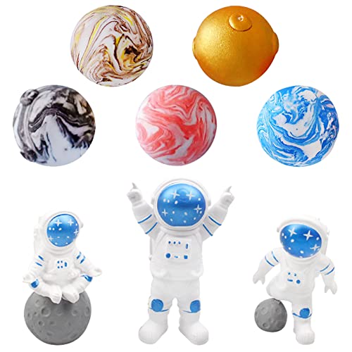 3 Stück Astronauten Kuchendekoration 5 Stück Planeten Cake Topper Galaxy Kuchendekoration Weltraum Kuchendekoration Geburtstag Weltraum Kuchen für Jungen Mädchen Geburtstag Deko(8 Stück) von tyi