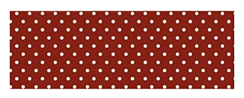 Geschenkpapier Rolle 5 m Breite 52,5 cm Rot und Grün Weihnachten weihnachtlich, Variante:Punkte Dunkelrot/Weiß von ukiyo