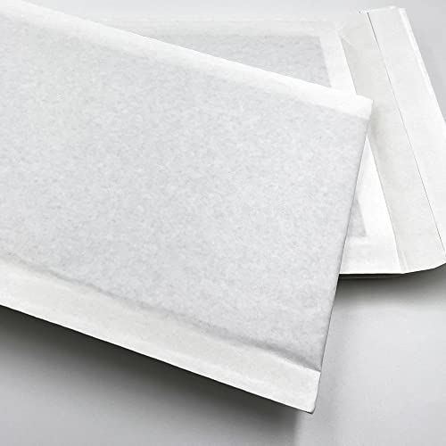 umschlag-discount - Luftpolsterumschläge C4 (25 Stück) haftklebend, Versandtaschen Luftpolster 100% Papier - gepolsterte Briefumschläge 350 x 250 mm groß, Luftpolsterversandtaschen weiß von umschlag-discount