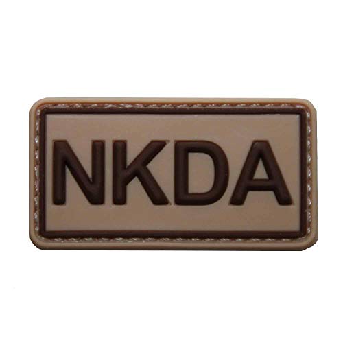 Emblem 3D Rubber Patch NKDA oder NO Pen Abzeichen NKDA khaki braun von unbekannt