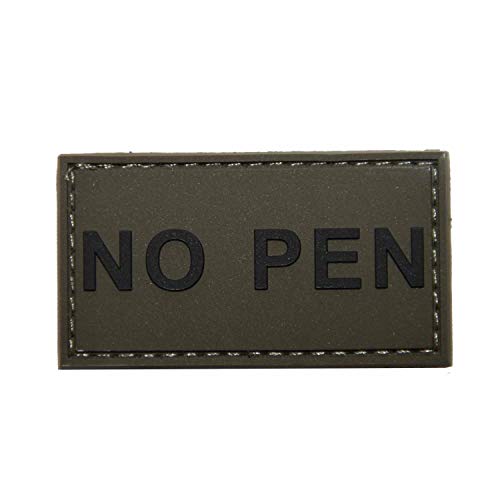 Emblem 3D Rubber Patch NKDA oder NO Pen Abzeichen NO Pen oliv schwarz von unbekannt