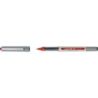 uni-ball eye fine UB-157 Tintenroller silber 0,4 mm, Schreibfarbe: rot, 12 St. von uni-ball