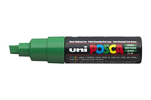 Uni Posca Marker PC-8K Farbe Glas Stift Breite Meißelspitze 8.00mm Grün von Uni-Ball