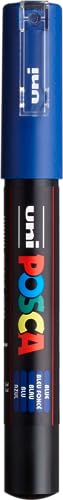 uni-ball 181751 - POSCA Marker mit kalibrierter Spitze, dunkelblau von Uni-Ball