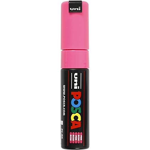 uni-ball 182628 - POSCA Marker mit breiter Keilspitze - rosa von Uni-Ball