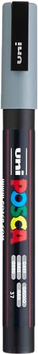 uni-ball 186533 - POSCA Marker mit feiner Rundspitze, grau von Uni-Ball