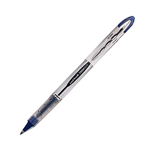 uni-ball 707547000 UB-200 Visionlite Medium Kugelschreiber, Uni Super-Tinte, fälschungssicher, 0.8 mm Kugel, 1 Stück blau von Uni-Ball