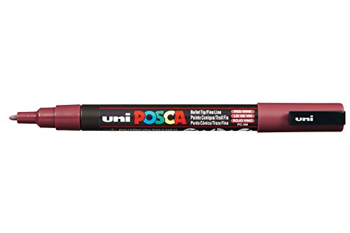 Uni Posca Marker PC-3M Farbe Glas Stift Fein Kugel-tipp 1.3mm Rotwein von uni