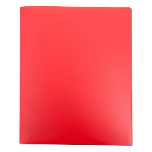 Original DINOR Wolkenmarmor-Recycling PP-Color Kunststoff-Ordner. DIN A4 Ringordner Vegan Aktenordner Briefordner Büroordner Plastikordner Schlitzordner 7 Farben zur Auswahl (Red) von unilarinna